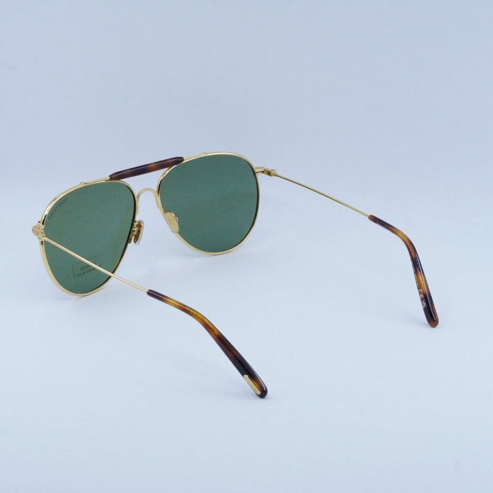 🕶️ New Tom Ford Raphael 02 FT0995 30N Sunglasses - Gold Frame, Green Lenses - Picture 5 of 11